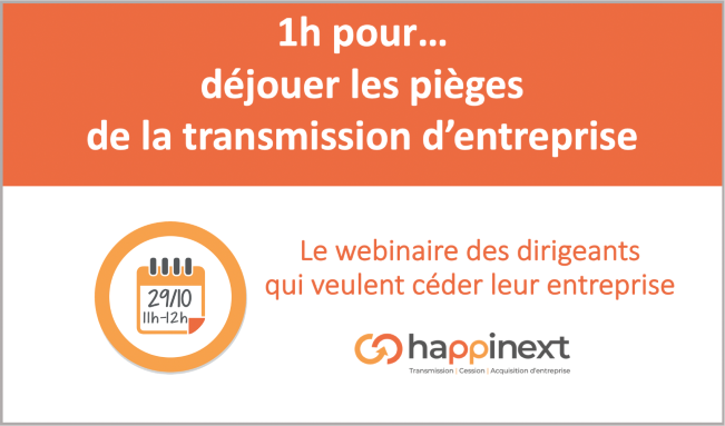 webinair happinext céder une entreprise